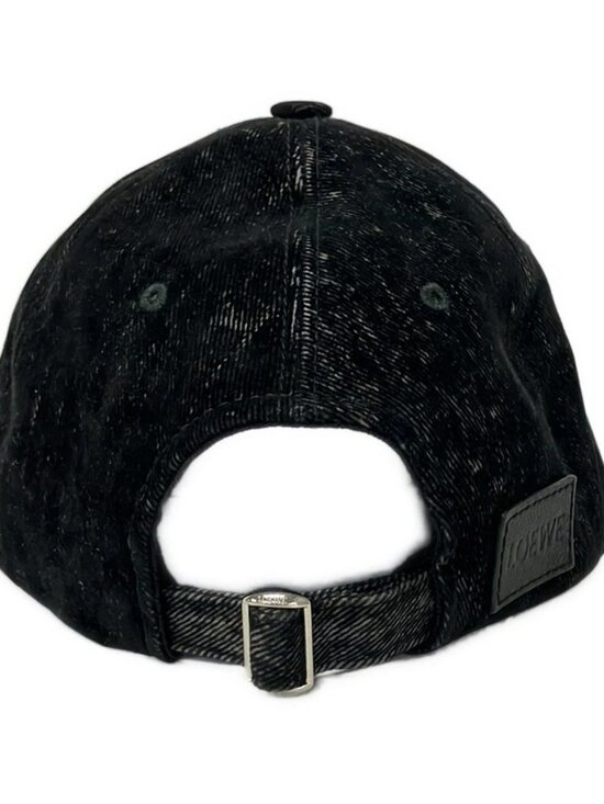 LOEWE Patch Cap K820358X27 Black Cotton Polyurethane Leather - Hat main image 7